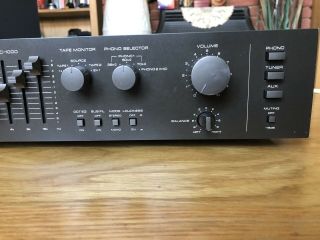 Rare Vintage ROTEL RC - 1000 Control Pre - Amp equalizer with MM & MC phono 5