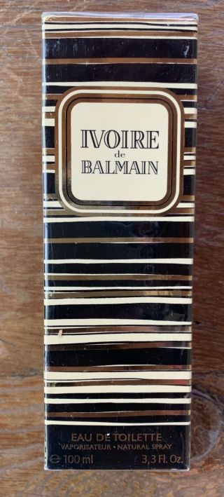 Vtg Ivoire De Balmain Perfume 3.  3 Oz 100 Ml Eau De Toilette France 3.  4