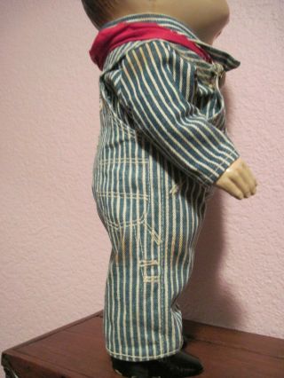 VINTAGE ADVERTISING HARD PLASTIC 1950 ' S BUDDY LEE DOLL IN ENGINEER OUTFIT`NO HAT 8