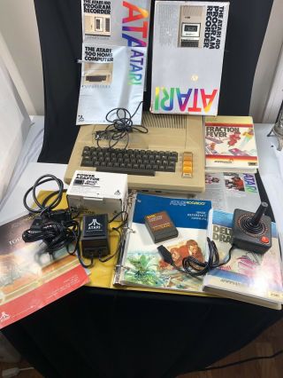 Vintage Atari 800 Computer 48k Ram /410 Cassette /atari Games,  Joystick & Cords