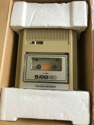 Vintage Atari 800 Computer 48K RAM /410 Cassette /Atari Games,  Joystick & Cords 3