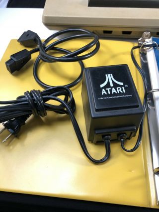 Vintage Atari 800 Computer 48K RAM /410 Cassette /Atari Games,  Joystick & Cords 4