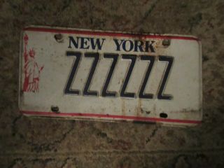 Vintage York Lady Liberty License Plates Expired - Zzzzzz 1990 