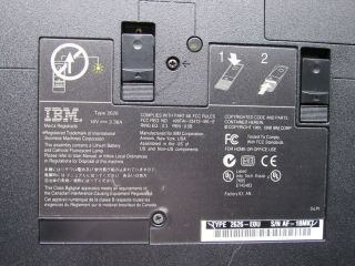IBM ThinkPad 390E Type 2626 Vintage Pentium II 330MHz 96MB RAM No HDD 5