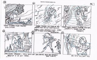 Rare - Dungeons And Dragons Storyboard Hand Drawn - Pg 9a