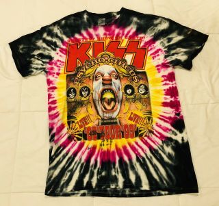 Vintage Kiss T Shirt Sz L Vintage 1998 Psycho Circus Tour