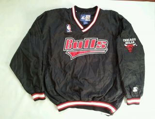 Vintage Starter Authentic Chicago Bulls Pullover Jersey In Size Xxl