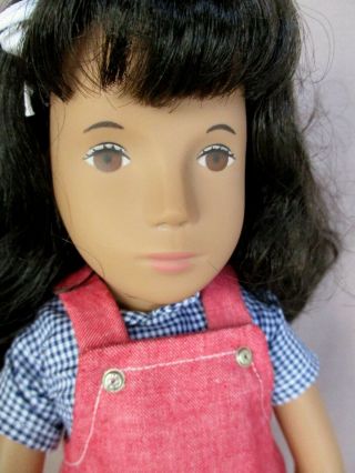 Vintage Sasha Doll Red Jumper Checked Blouse Brown Hair All Orig Exc With Tag