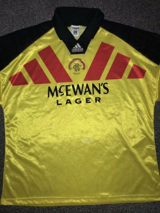 Rangers Goalkeeper Shirt 1992/94 44/46 Chest Rare And Vintage