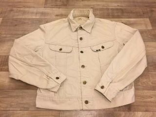 Vintage 1960s Lee Westerner White Denim 100 - J Jacket 42 Regular