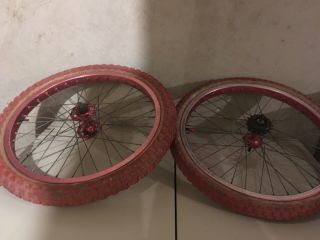 Old School Vintage Bmx Ukai Rims W Og Comp 3 Tires