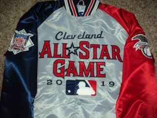 Mlb Starter Jacket 2019 All Star Game Cleveland Indians Limited Rare L