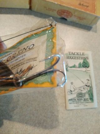 Vintage South Bend Fish - Oreno Lure No.  953 W Box Pristine Pack 8