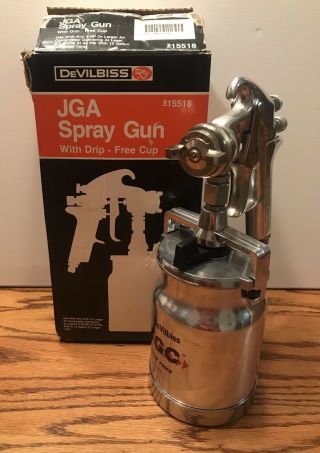 Devilbiss Jga Spray Gun W/ Drip Cup Vintage