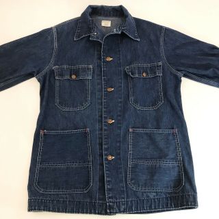 Vtg Big Mac JcPenney Denim Jacket Medium Small Union Made Chore Work Barn Coat 2