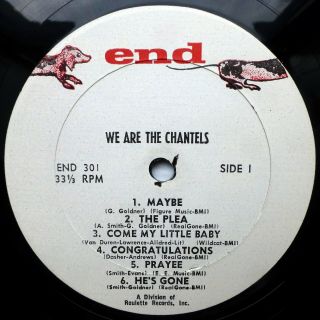 We Are The CHANTELS rare first pressing 