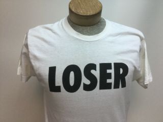 Rare Vintage 1980s LOSER Sub Pop T Shirt Rock XL Concert Tour 3