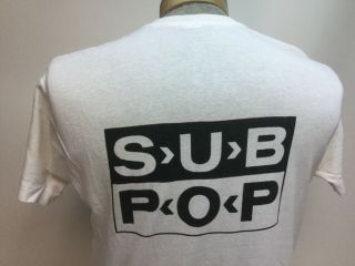 Rare Vintage 1980s LOSER Sub Pop T Shirt Rock XL Concert Tour 7