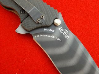 Rare Zero Tolerance ZT 0301 Strider Ken Onion Titanium S30V Flipper Knife 4
