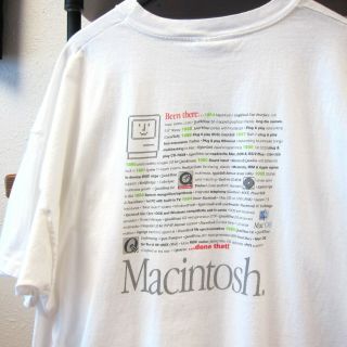 VTG 90s Apple Computers Rainbow logo 2 sided Promo T - Shirt og Macintosh Mac usa 4
