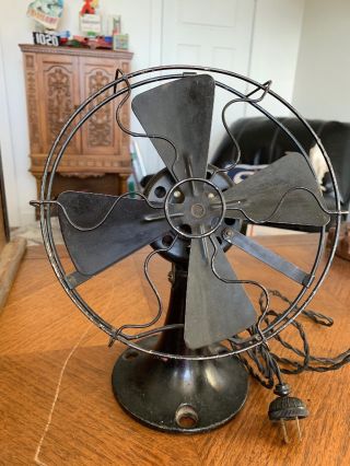 Vintage Eskimo Electric Desk Top Fan 8” All