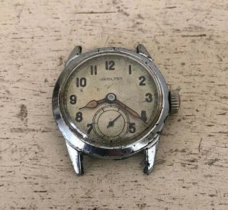 Vintage Hamilton Men’s Military Wrist Watch “ord.  Dept.  Usa Od - 42605” As - Is