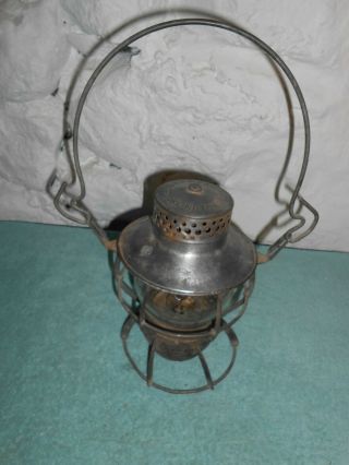Vintage Dressel Mfg Co Erie Rr.  Lantern Made In Arlington,  Jersey