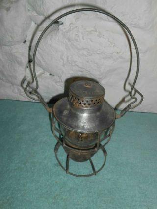 Vintage Dressel Mfg Co ERIE RR.  Lantern Made in Arlington,  Jersey 2