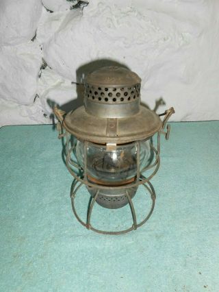 Vintage Dressel Mfg Co ERIE RR.  Lantern Made in Arlington,  Jersey 3