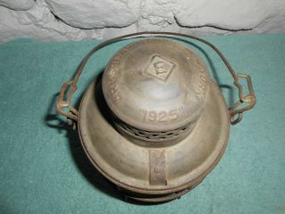 Vintage Dressel Mfg Co ERIE RR.  Lantern Made in Arlington,  Jersey 4