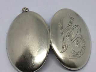 Russian Silver Locket Pendant - Hallmarked - Marked 84 - 1915 / 1917. 3