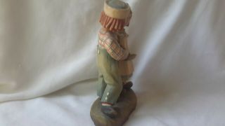 Vintage 1976 ANRI ITALY Raggedy Ann & Andy Bobbs - Merrill Co wood carved figurine 4