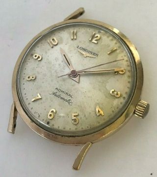 Vintage 10 K Gold fi.  Longines Admiral 1200 Swiss automatic movement,  cal.  340 2
