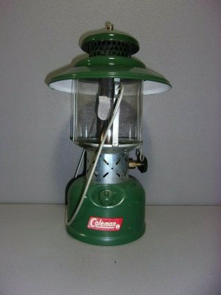 Vintage 1959 Green Coleman Gasoline Lantern Model 228E with Box 2