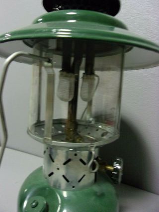 Vintage 1959 Green Coleman Gasoline Lantern Model 228E with Box 4