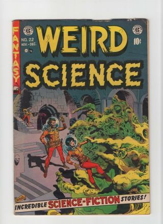 Weird Science 22 Vintage Ec Comic Horror Scifi Wally Wood Golden Age 10c