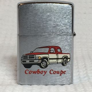 Dodge Cowboy Coupe Zippo Lighter Truck Lynn Hickey Okc Dealership Vintage Promo