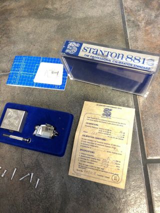 Stanton 881s Cartridge.  Includes Box,  Paperwork Accessories.  Vintage Turntable