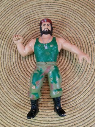 Vintage Corporal Kirshner Wwf Wrestling Figure 1986 Rare Bearded Variant