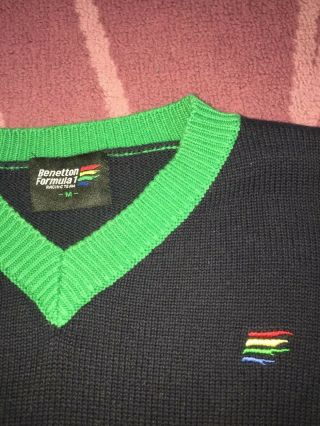 Benetton F1 Vintage Formula One Sweater Rare 2