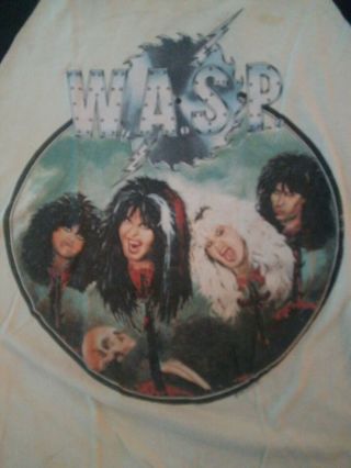 W.  A.  S.  P.  1986 True Vintage Last Command Tour Shirt Mega Rare