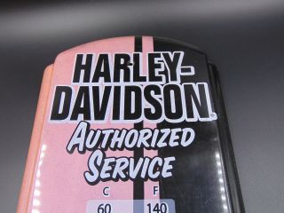 Harley Davidson Authorized Service Wall Thermometer Farenheit/Celsius Vtg style 2