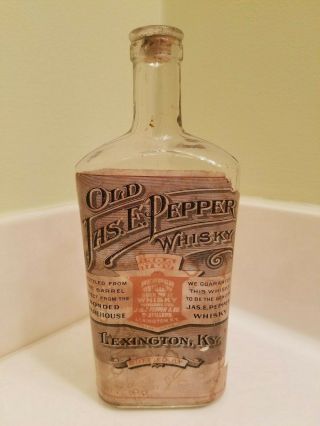 Antique/vintage Labeled Pint Whiskey Bottle