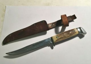Vintage 1940 - 64 Case Xx " Stag " Hunting Knife With Sheath And Beauty