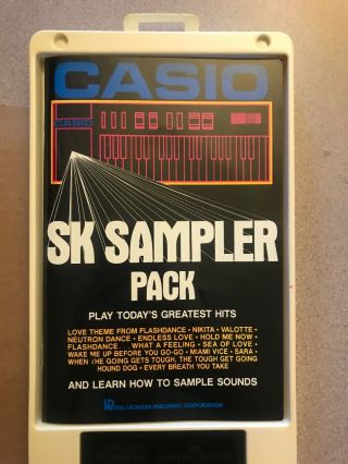 Casio Vintage Keyboard SK Sampler Pack 100 Sampling Sounds Cassette And Guide 2