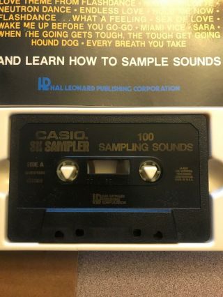 Casio Vintage Keyboard SK Sampler Pack 100 Sampling Sounds Cassette And Guide 3
