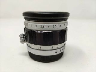 RARE & Canon 50mm f1.  4 Leica LTM L39 Mount with Filter & Hood Set 6