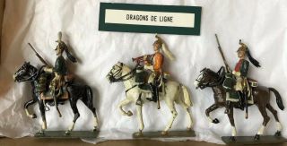 Lucotte: Rare French Dragoons Of The Line.  Pre War Circa 1930s
