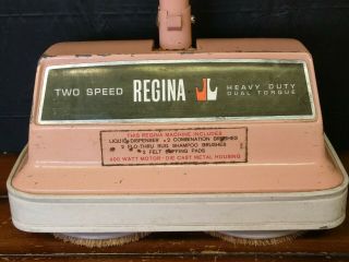 Vintage Regina Floor Buffer Carpet Shampooer Upright 2 Speed - No Water Tank