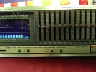 Technics Stereo Graphic Equalizer SH - 8055 24 Band Rare Made In Japan Silver Face 10